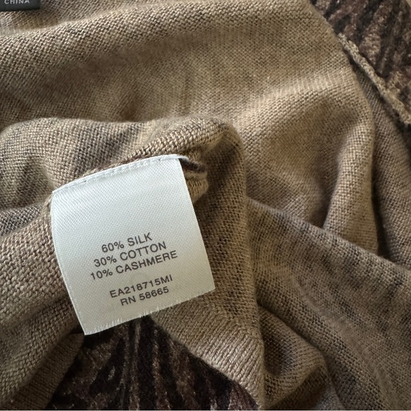 Classique Entier Atelier Silk Cashmere Zebra Print Cardigan L - Picture 7 of 7